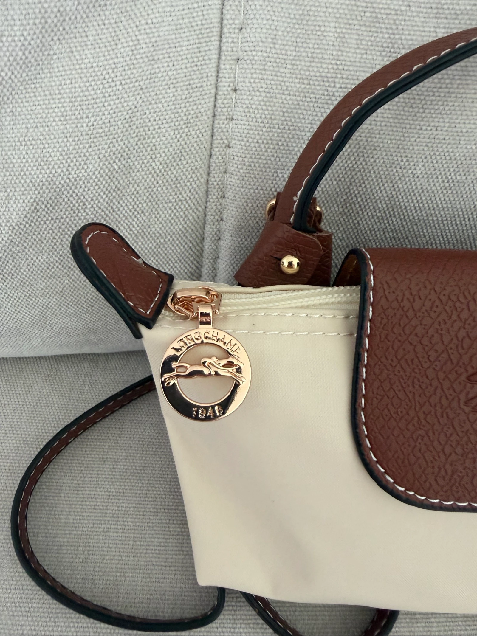 Mini tas Longchamp XS beige – photo 2